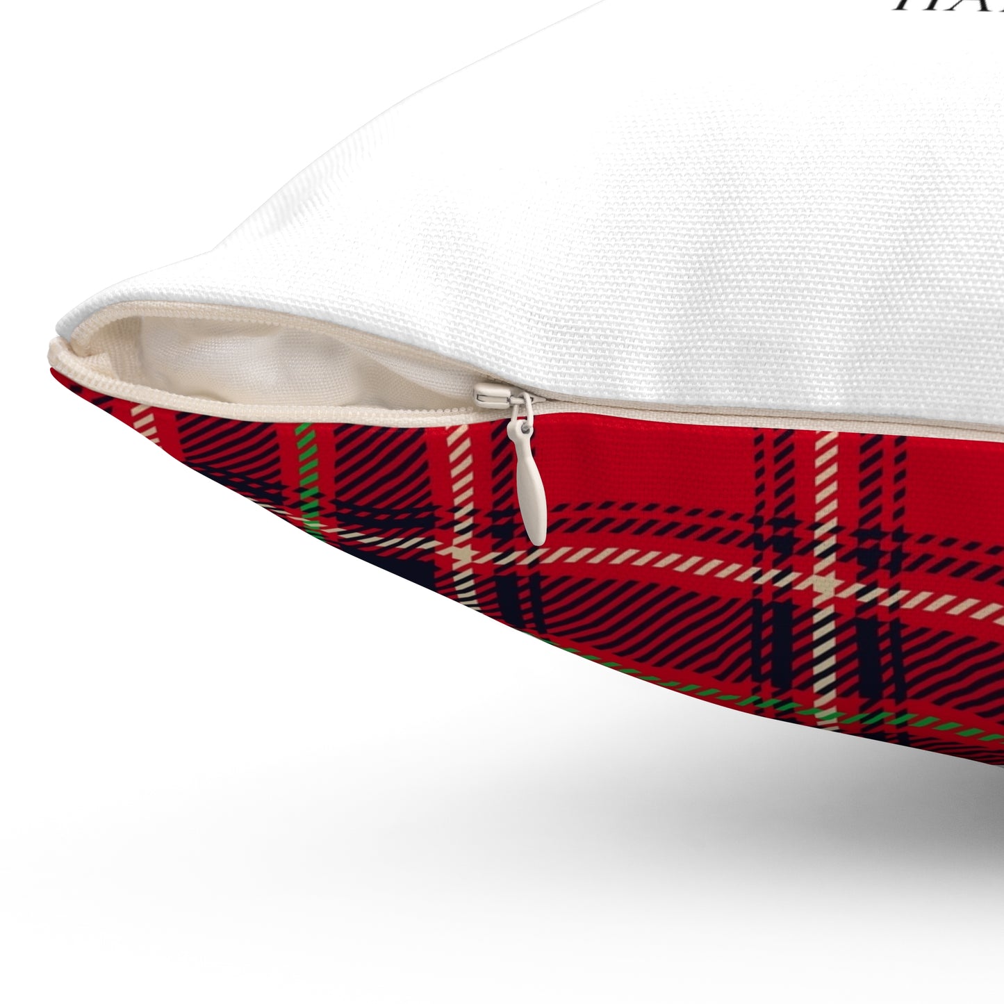 Festive Home Decor Pillow with Merry Message