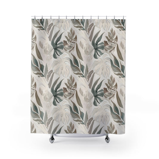 Leaf Shower Curtain with Nature-Inspired Design