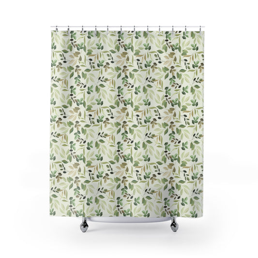 Leaves Pattern Shower Curtain for Nature Lovers