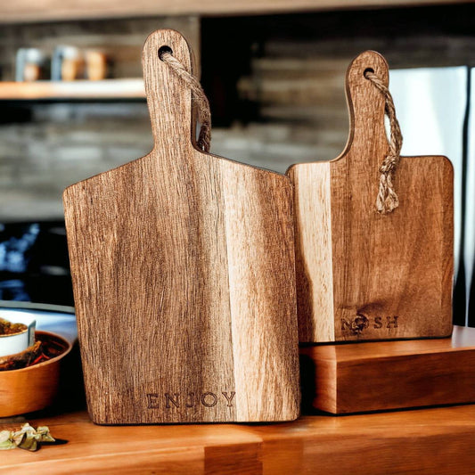 Charcuterie Boards Set - 4 Acacia Boards 8x4.5"