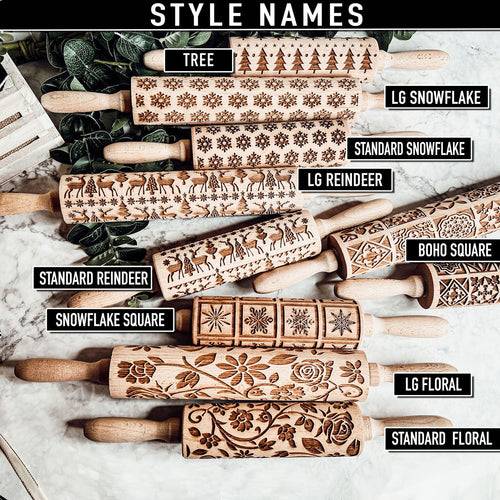 Unique Christmas Rolling Pin Gift Set for Festive Baking