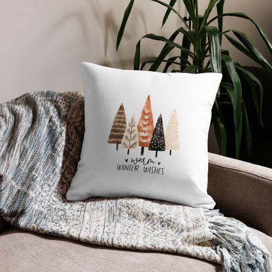 Winter Throw Pillow – Cozy Holiday Decor in 3 Sizes