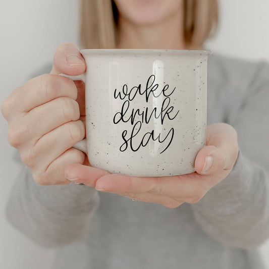 Wake Drink Slay Ceramic Mug 14.5oz