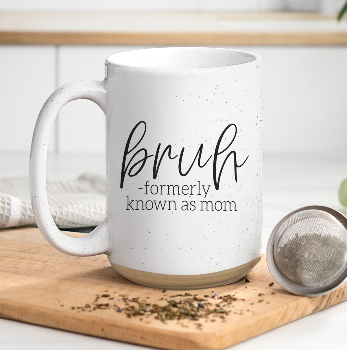 Bruh Mom Mug 16oz – Humorous Ceramic Style