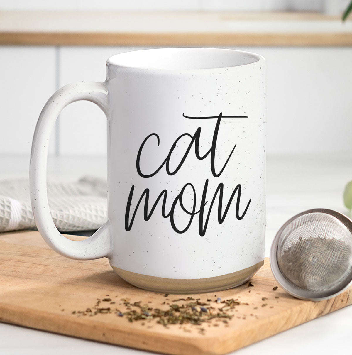 Cat Mom Ceramic Mug 16oz for Proud Cat Lovers