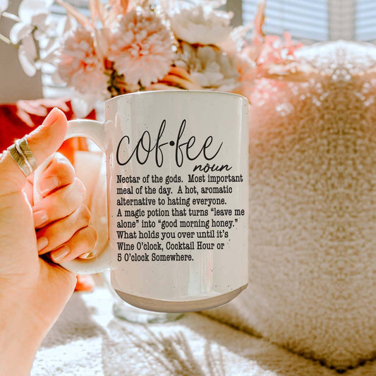 Coffee Definition Mug 16oz - Essential Ceramic Drinkware