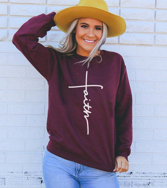 Faith Sweatshirt Unisex - Comfortable Crew Neck