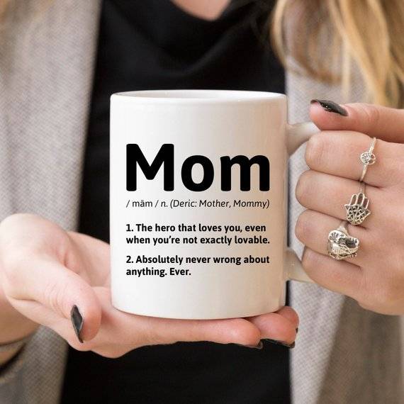 Mom Definition Coffee Mug - White Ceramic Gift