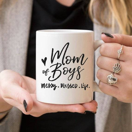 Mom of Boys Coffee Mug - Funny Gift