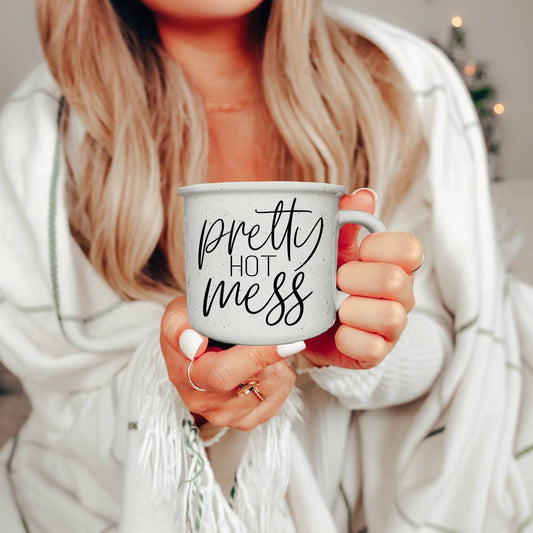 Pretty Hot Mess 14.5oz Mug - Stylish Ceramic Campfire Mug