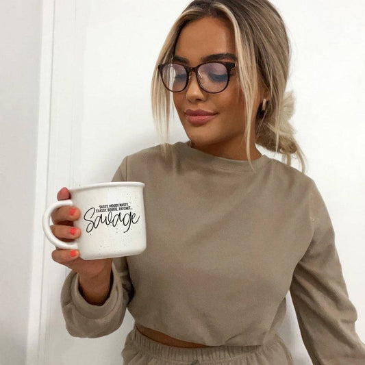 Ceramic Campfire Mug 14.5oz - Sassy Savage Style