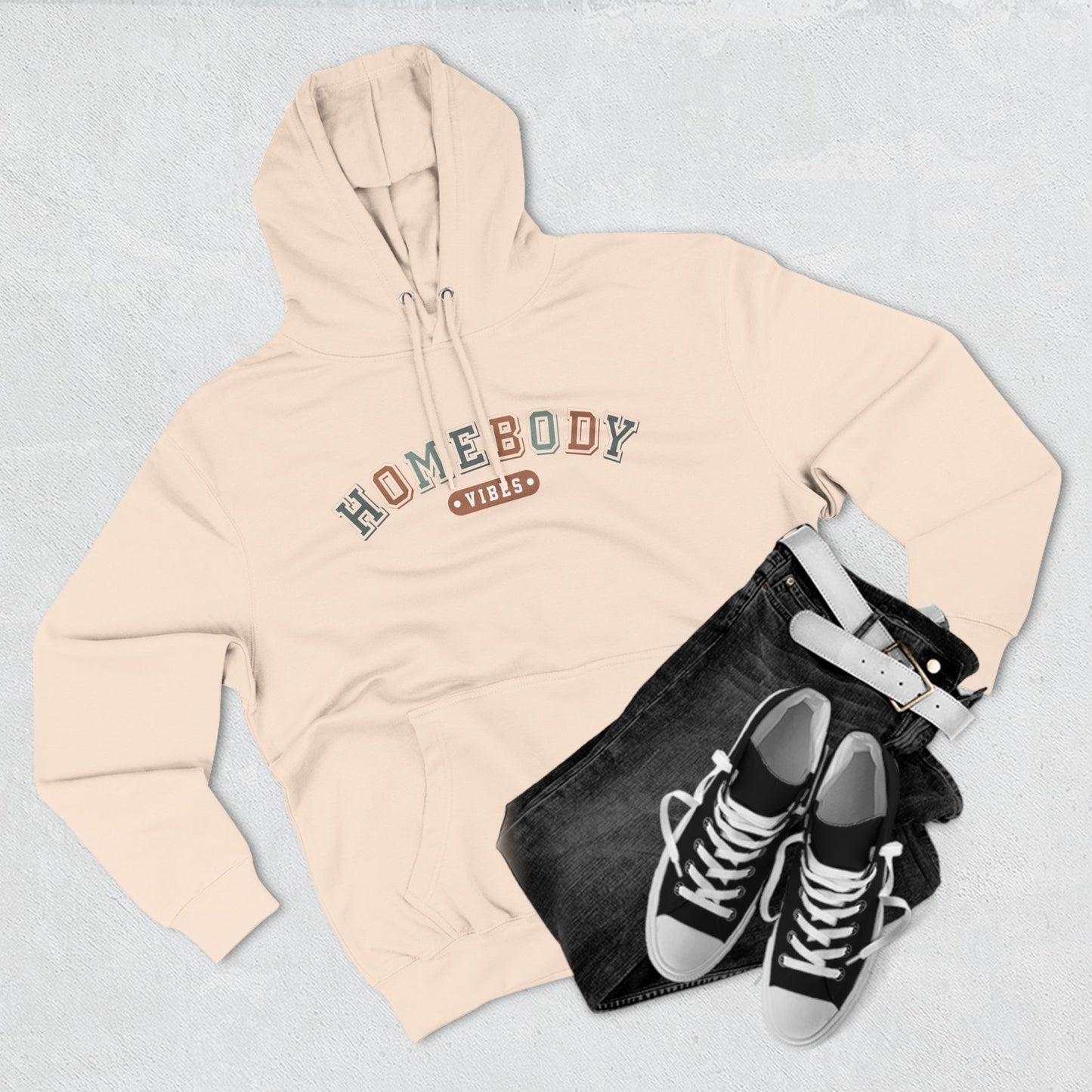 Cozy Fleece Hoodie - Homebody Vibes