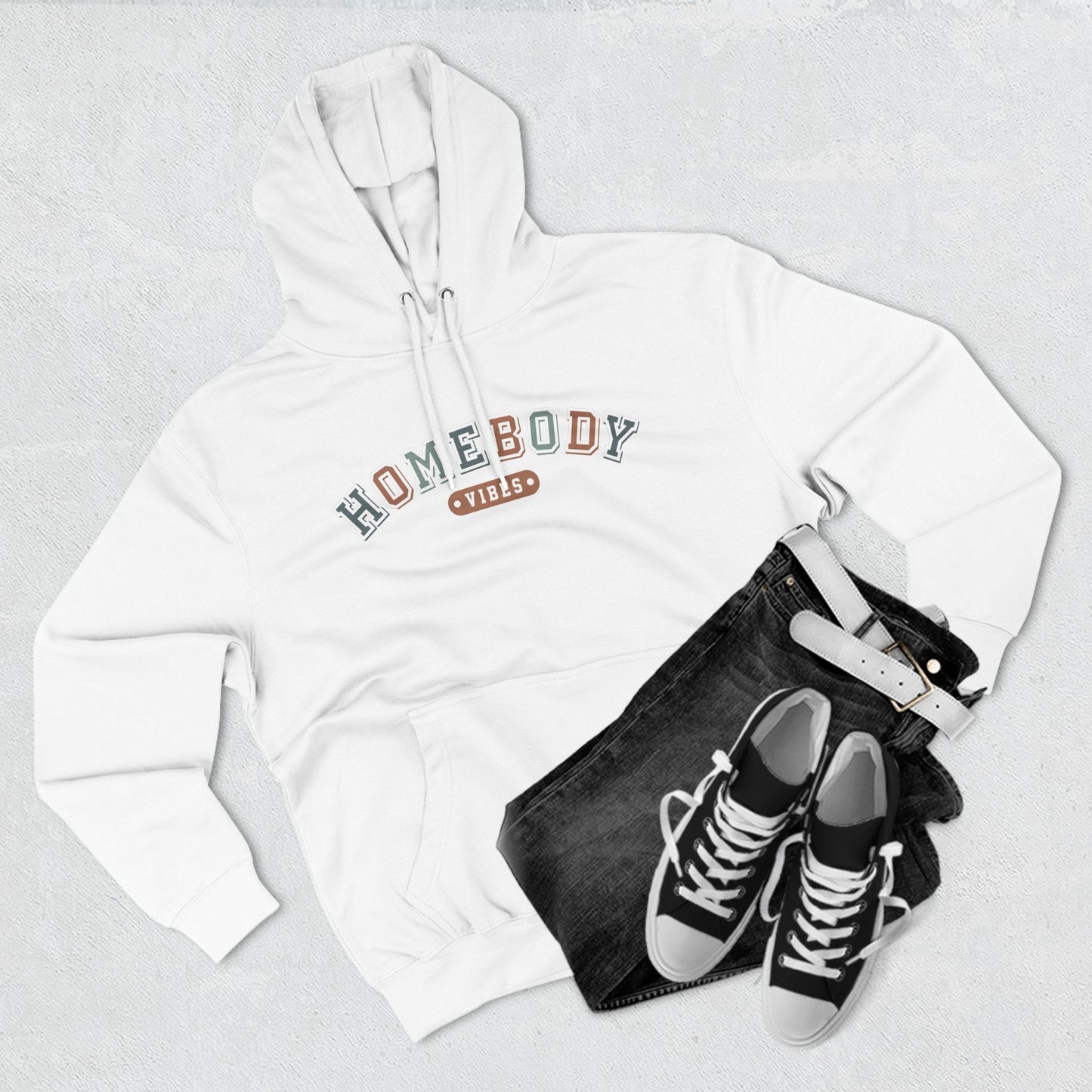 Cozy Fleece Hoodie - Homebody Vibes