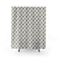 Minimalist Diamond Pattern Shower Curtain