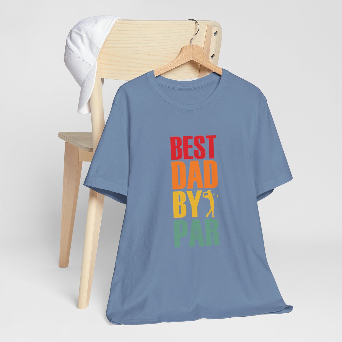 Best Dad By Par T-Shirt | Bella + Canvas | Perfect Gift for Golf-Loving Dads