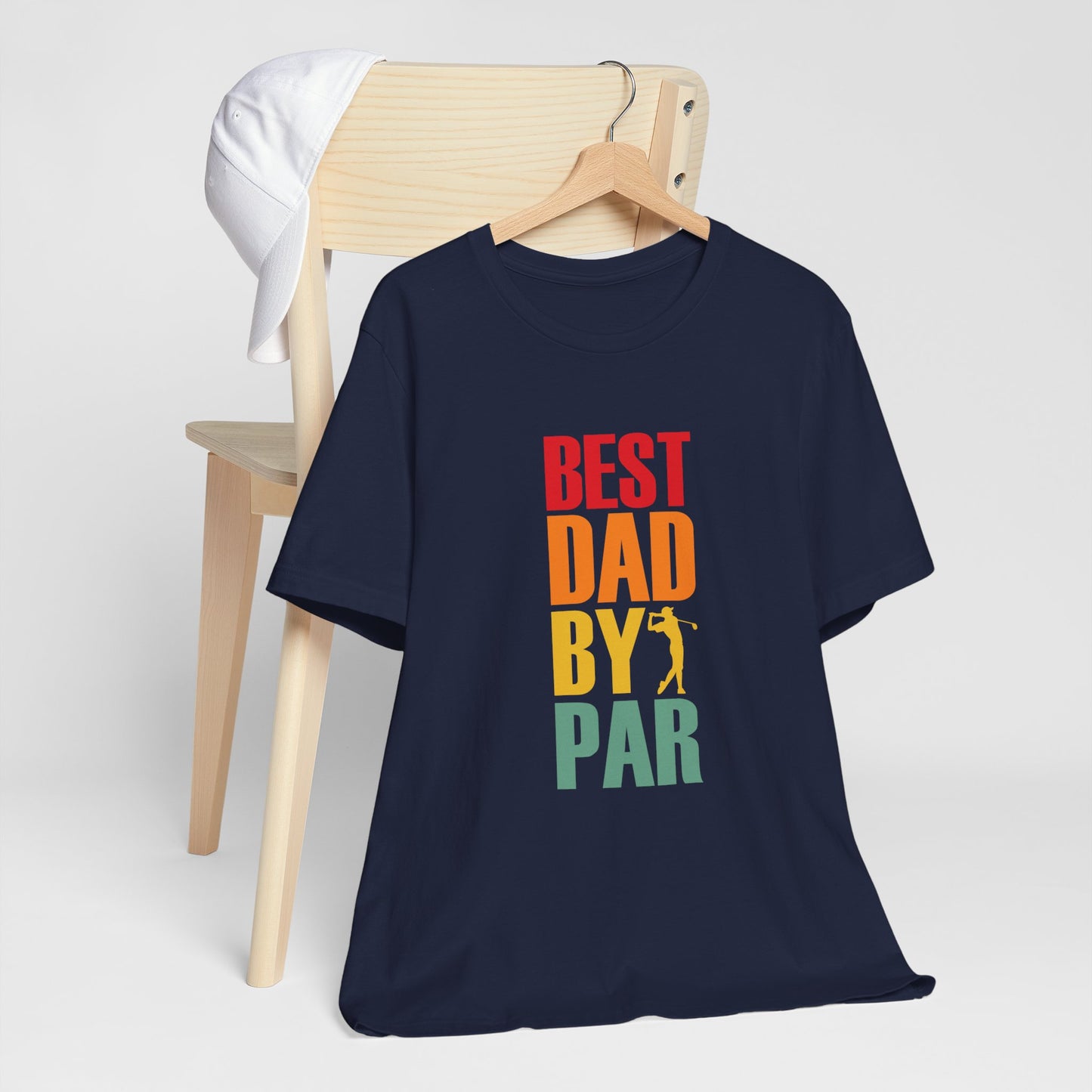 Best Dad By Par T-Shirt | Bella + Canvas | Perfect Gift for Golf-Loving Dads