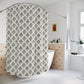 Minimalist Diamond Pattern Shower Curtain