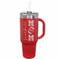 Football Mom Tumbler, 40oz Engraved Cup, Sports Mom Gift Ideas