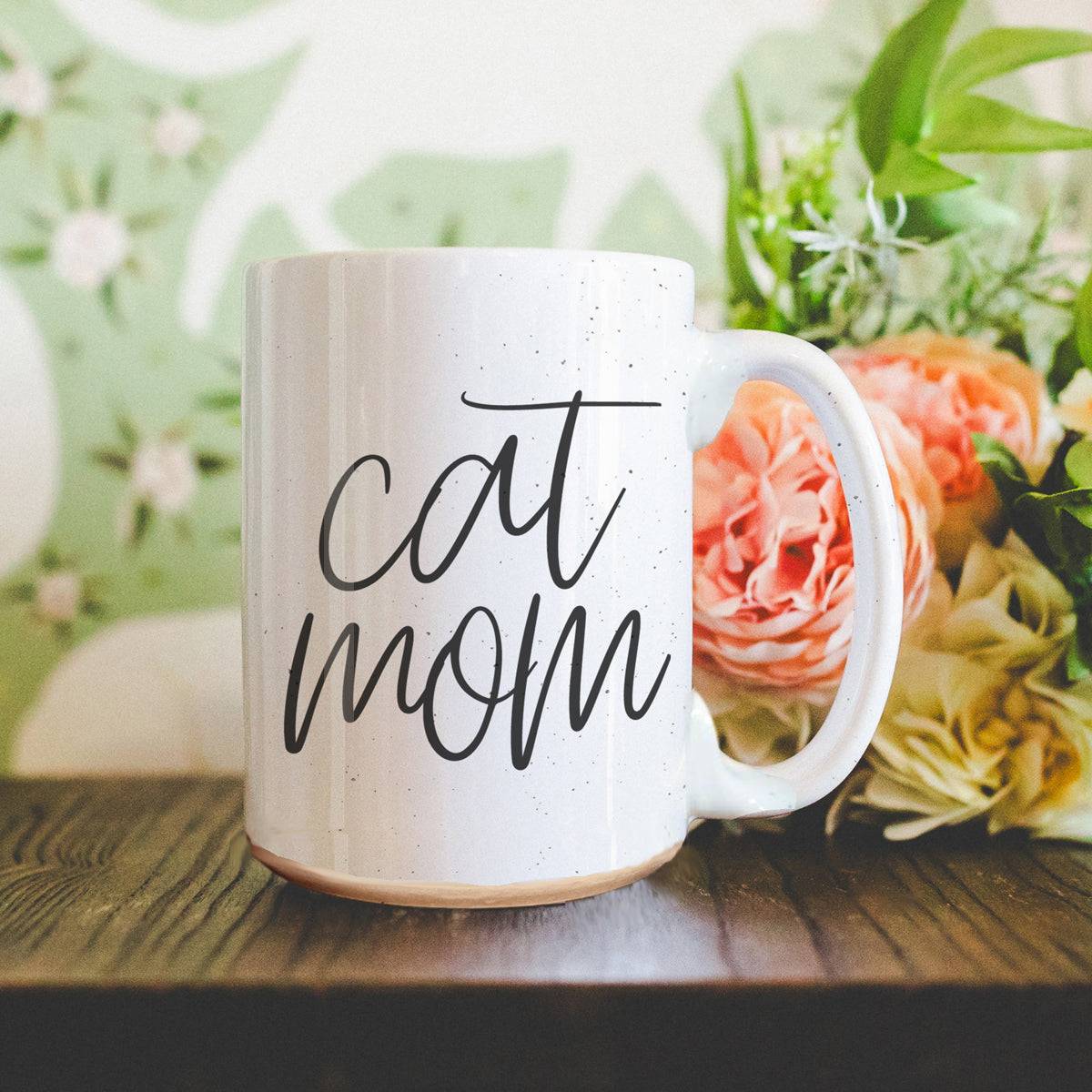 Cat Mom Ceramic Mug 16oz for Proud Cat Lovers