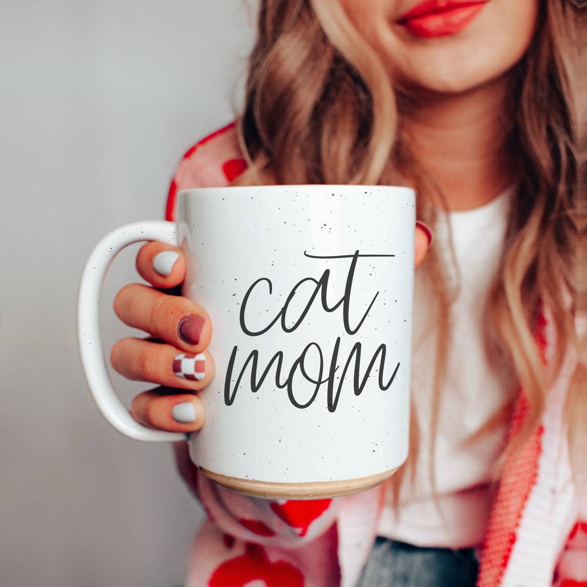 Cat Mom Ceramic Mug 16oz for Proud Cat Lovers