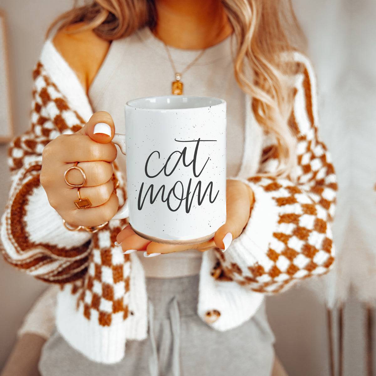 Cat Mom Ceramic Mug 16oz for Proud Cat Lovers