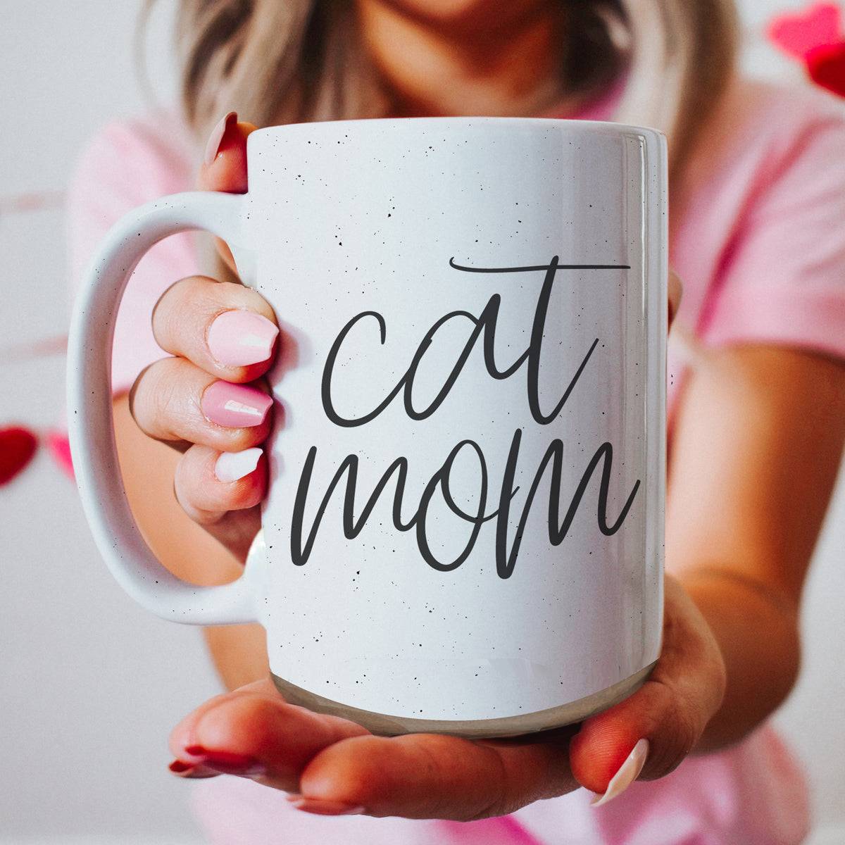 Cat Mom Ceramic Mug 16oz for Proud Cat Lovers