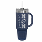 Football Mom Tumbler, 40oz Engraved Cup, Sports Mom Gift Ideas