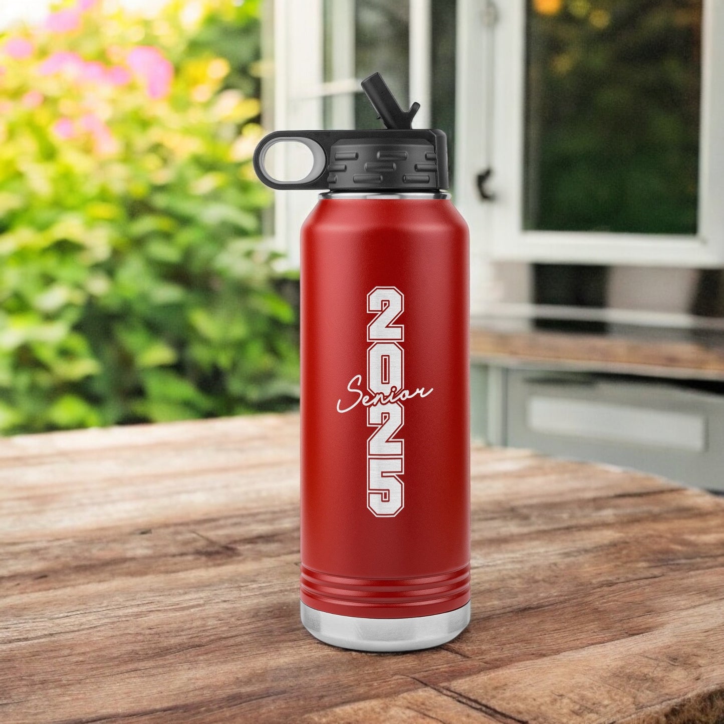 2025 Senior 32oz Water Bottle Insulated 32oz Stainless Steel Water Bottle - Laser Engraved