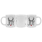 Three Joyful Reindeer Antlers Mugs side by side