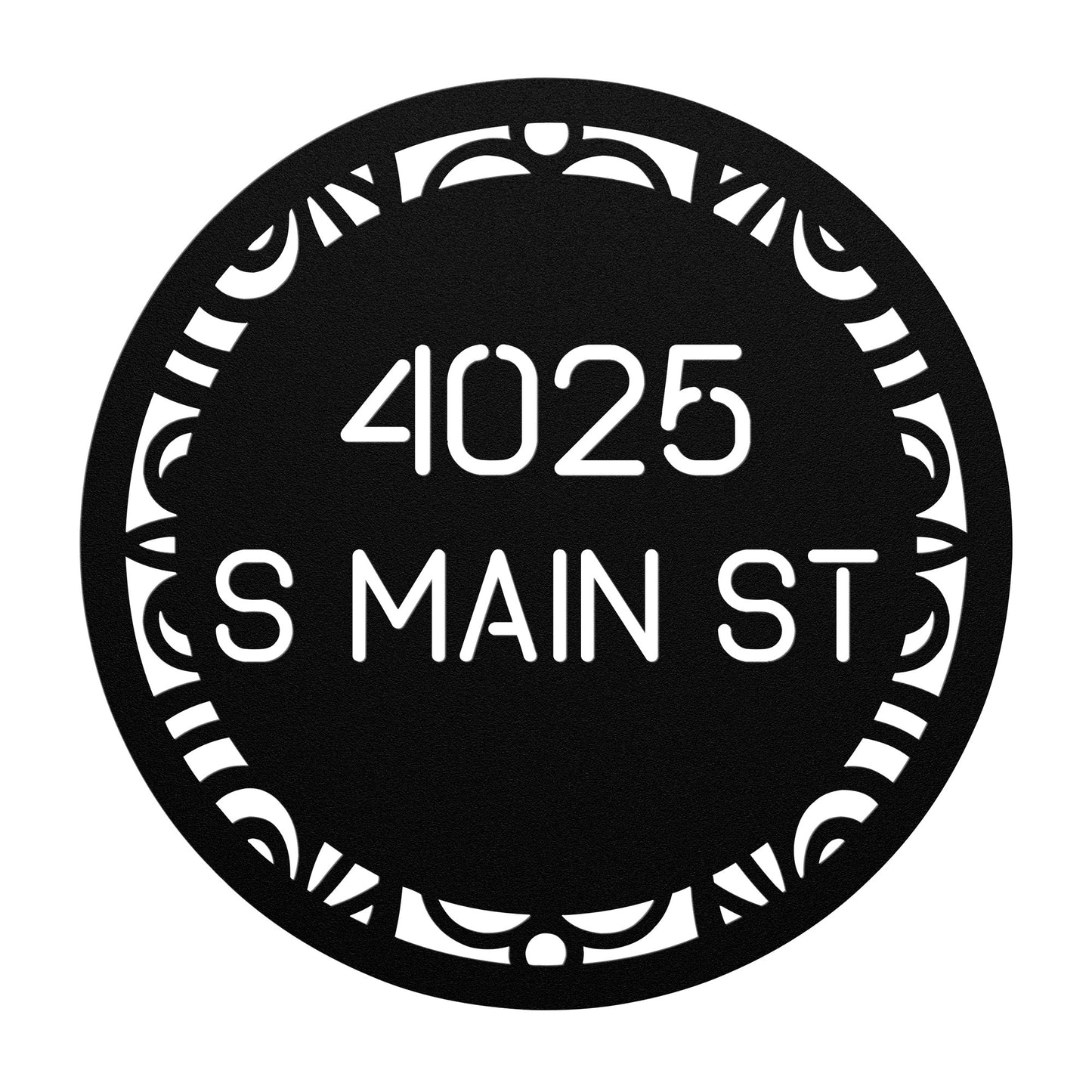 Customizable Metal Address Sign | Modern House Plaque