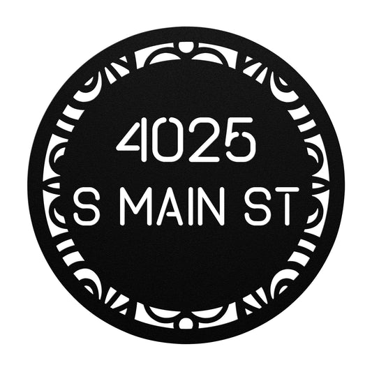 Customizable Metal Address Sign | Modern House Plaque