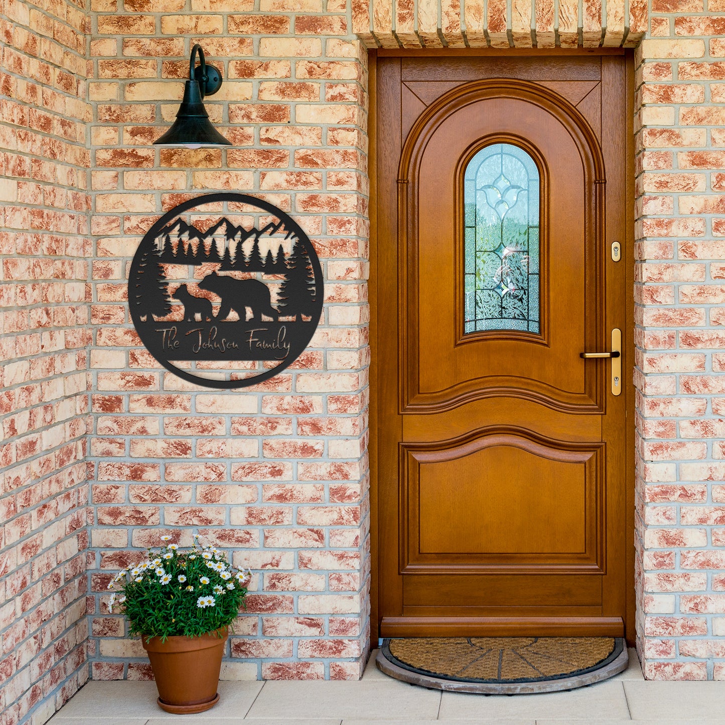 Custom Metal Family Name Sign for Outdoor Decor