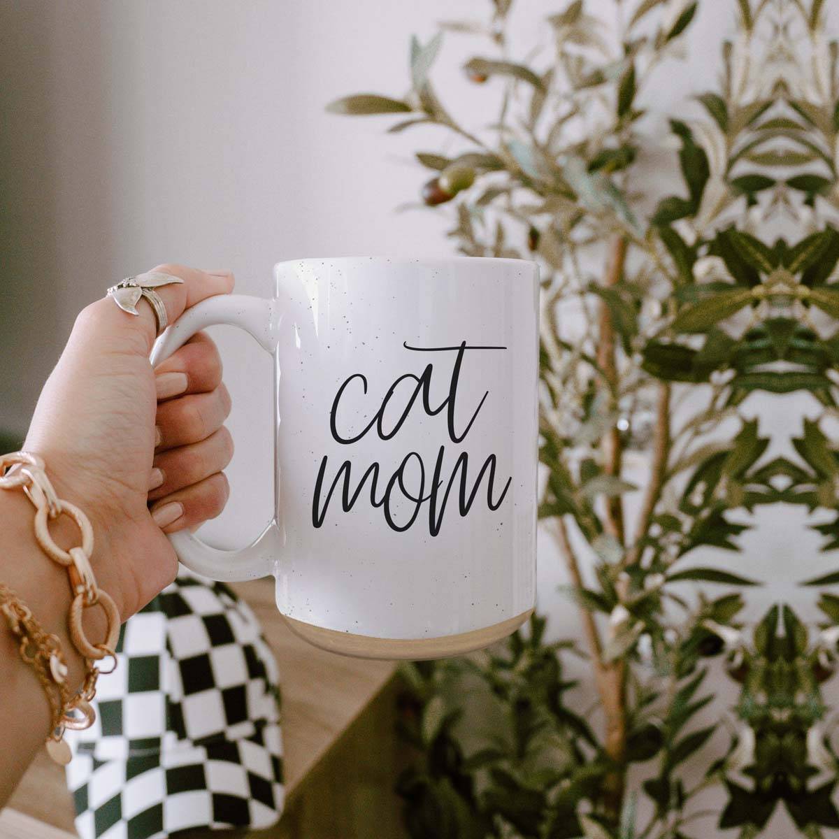 Cat Mom Ceramic Mug 16oz for Proud Cat Lovers