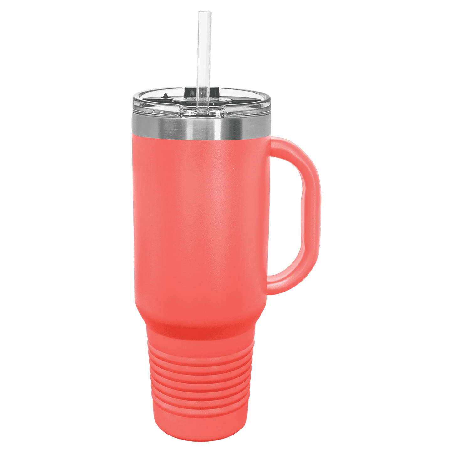 Polar Camel 40 oz. Travel Mug with Handle in Assorted Colors, Straw Included