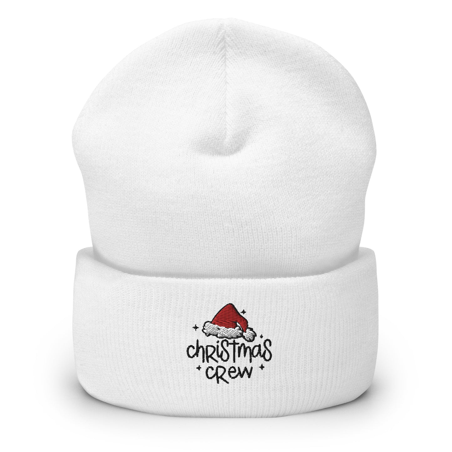 "Christmas Crew" Cuffed Beanie – Festive and Cozy Winter Hat