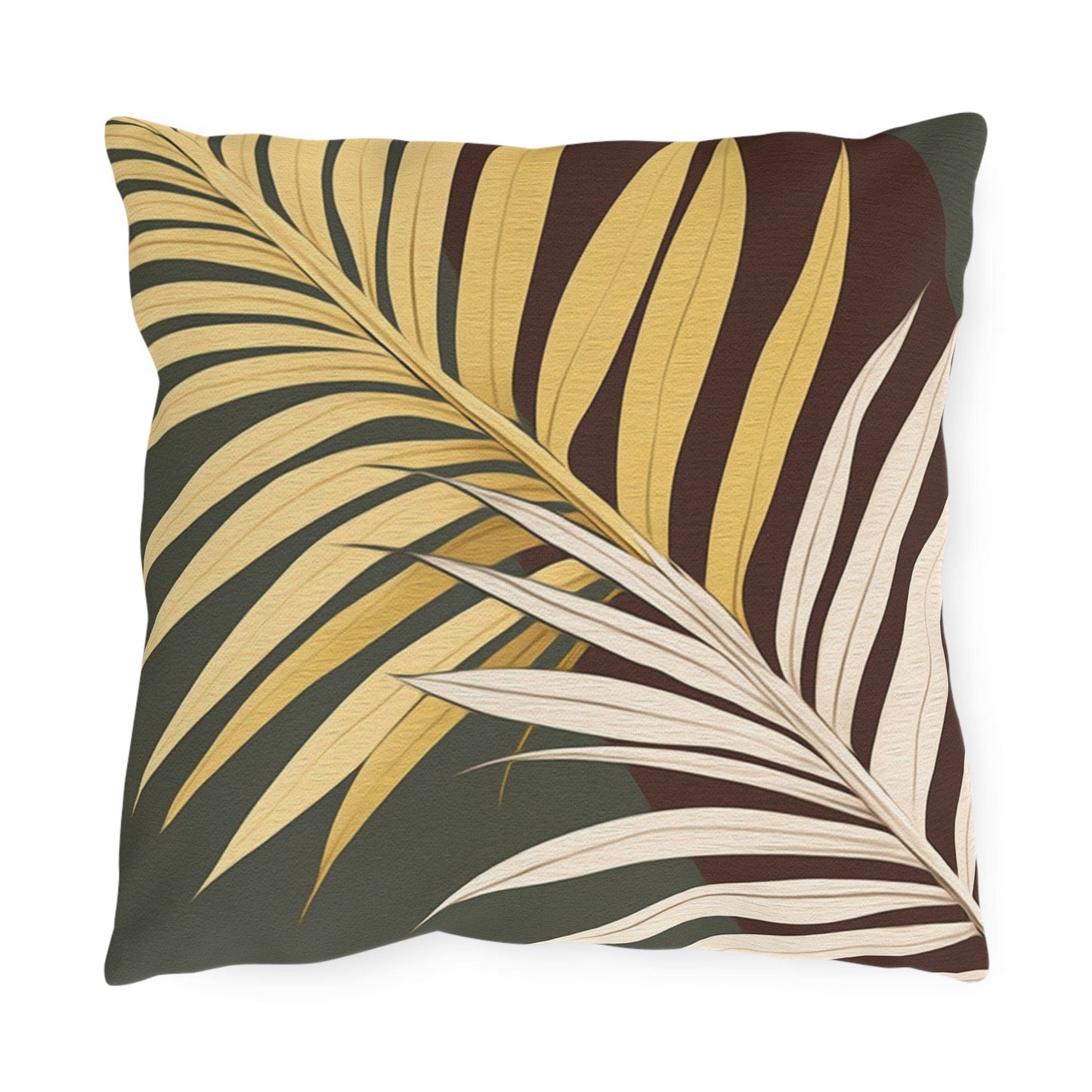 Decorative Indoor/Outdoor Throw Pillow, Palm Tree Leaves