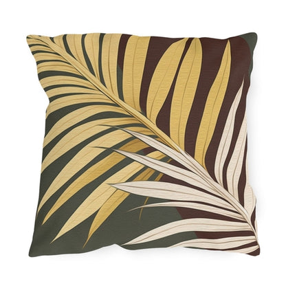 Decorative Indoor/Outdoor Throw Pillow, Palm Tree Leaves