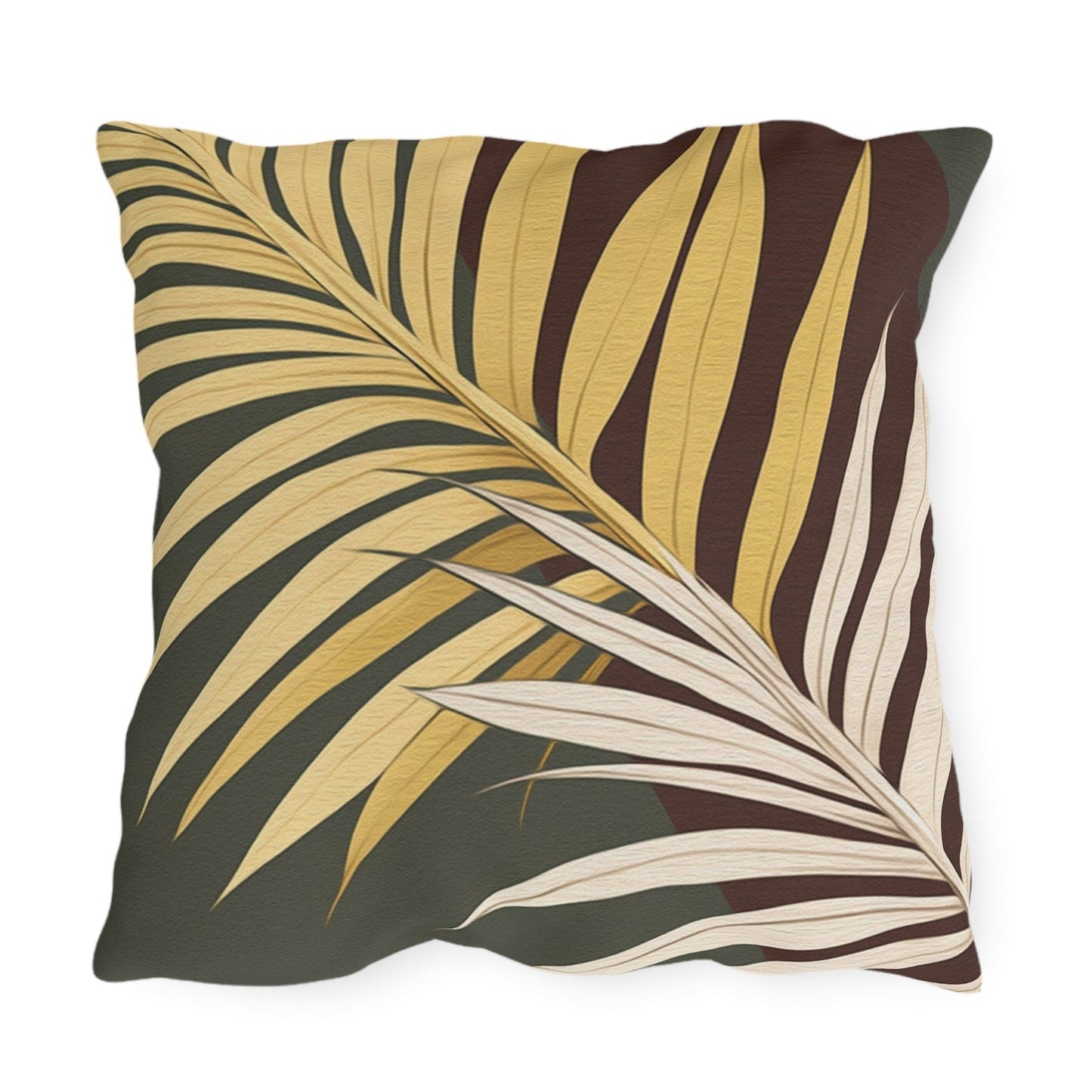 Decorative Indoor/Outdoor Throw Pillow, Palm Tree Leaves