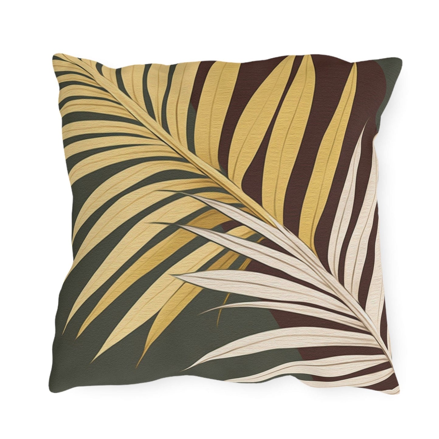 Decorative Indoor/Outdoor Throw Pillow, Palm Tree Leaves