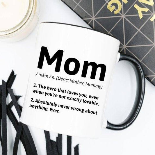 Mom Definition Coffee Mug - White Ceramic Gift