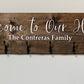 Custom Welcome Coat Rack Wall Mount w 3D Raised Lettering Personalized Sign w Hooks Hanger Wedding Gift Rustic Family Name Housewarming Gift