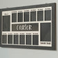 3D K-12 School Years Picture Frame Custom Personalized Photo Display (Gray Stain) with Raised Lettering Photo Display Board Back to School