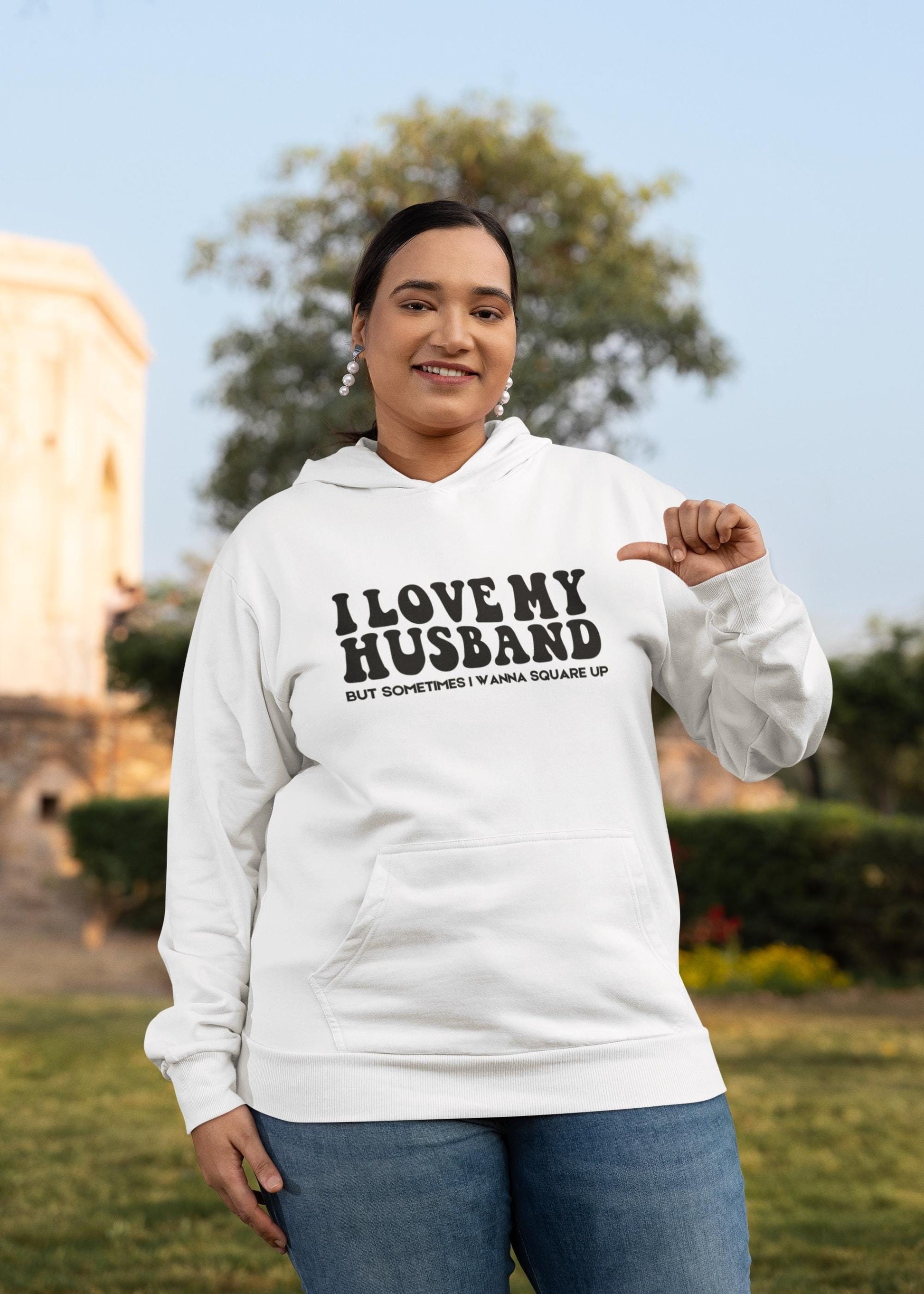 I Love My Husband, But Sometimes I Wanna Square Up | Funny Wife Shirt | Husband's Last Nerves Hoodie