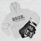 Bruh Formerly Known as Mom, Mama Mommy Mom, Bruh, Funny Mom Gift Fleece Hoodie, Double Sided Premium Pullover Cozy Sweatshirt - Three Panel