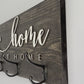 "Home Sweet Home" Wall Mounted Coat Rack | Rustic Wooden Coat Hanger