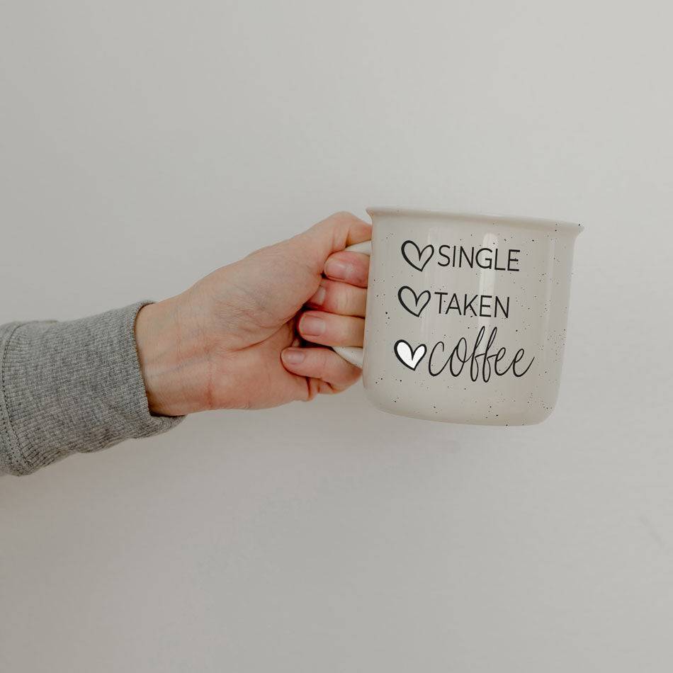 Single Taken Coffee 14.5oz Ceramic Mug for Valentines