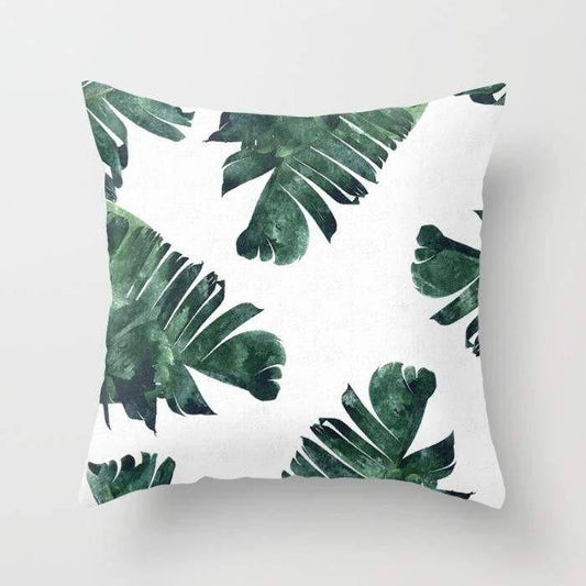 Tropical Banana Leaf Throw Pillow – Stylish Decorative Cushion