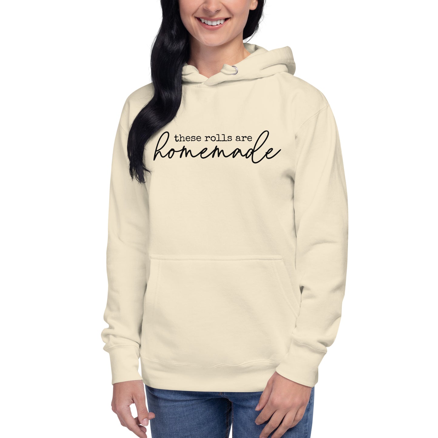 Trendy "These Rolls Are Homemade" Hoodie – Cozy, Stylish, and Fun!