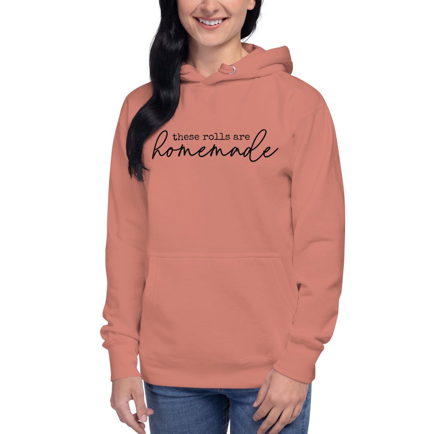 Trendy "These Rolls Are Homemade" Hoodie – Cozy, Stylish, and Fun!