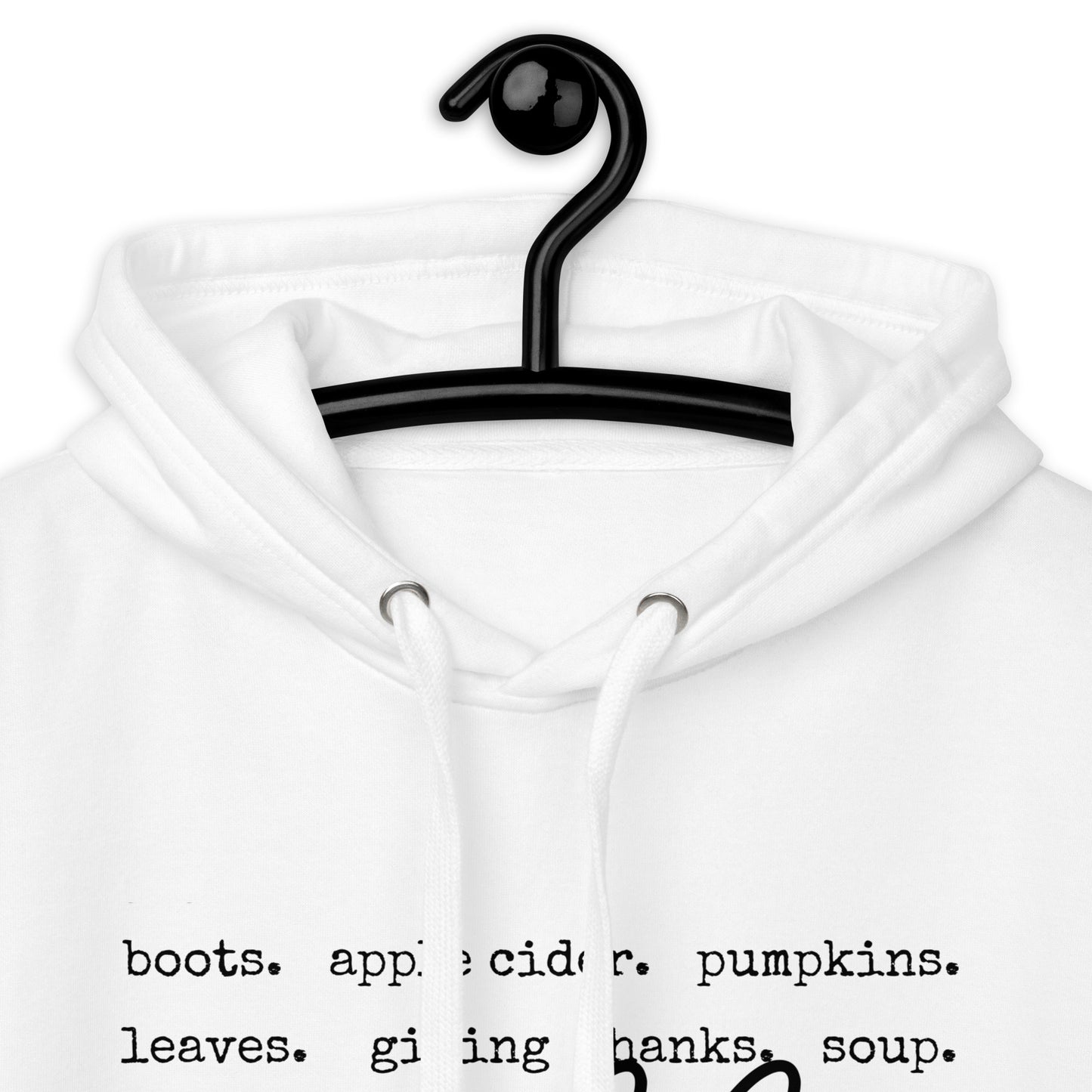 Fall Words Hoodie – Cozy Autumn Graphic Hoodie in Multiple Colors